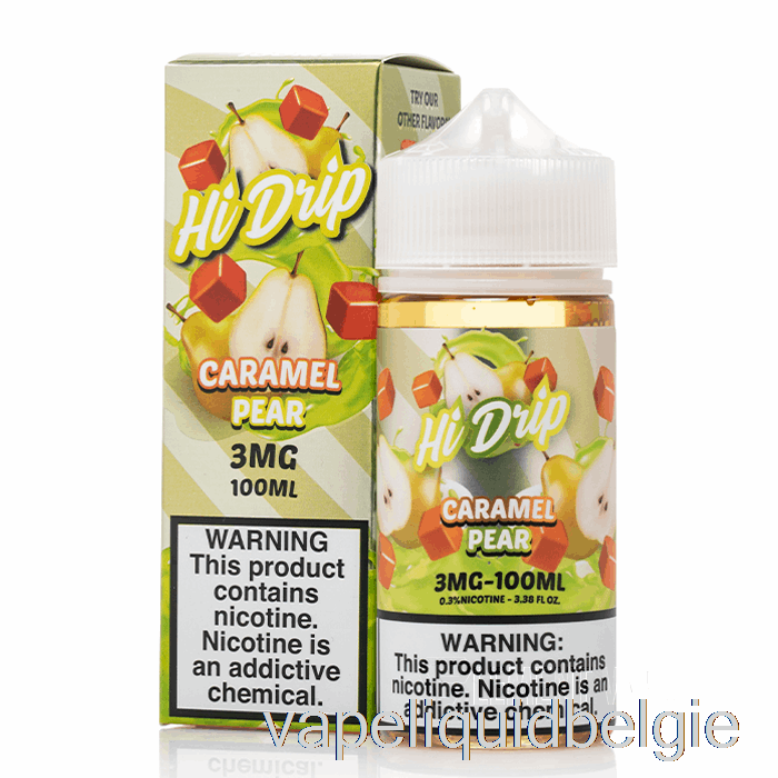 Vape Smaken Caramel Peer - Hi-drip E-liquids - 100ml 0mg